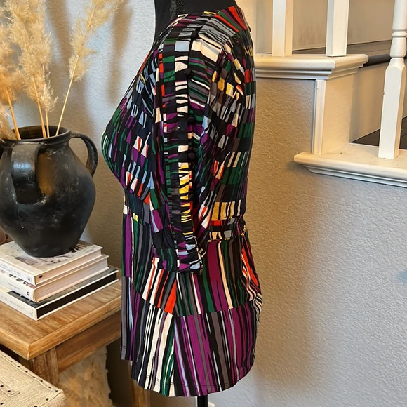 BCBGmaxazria Abstract Multicolored Top - Picture 5 of 8
